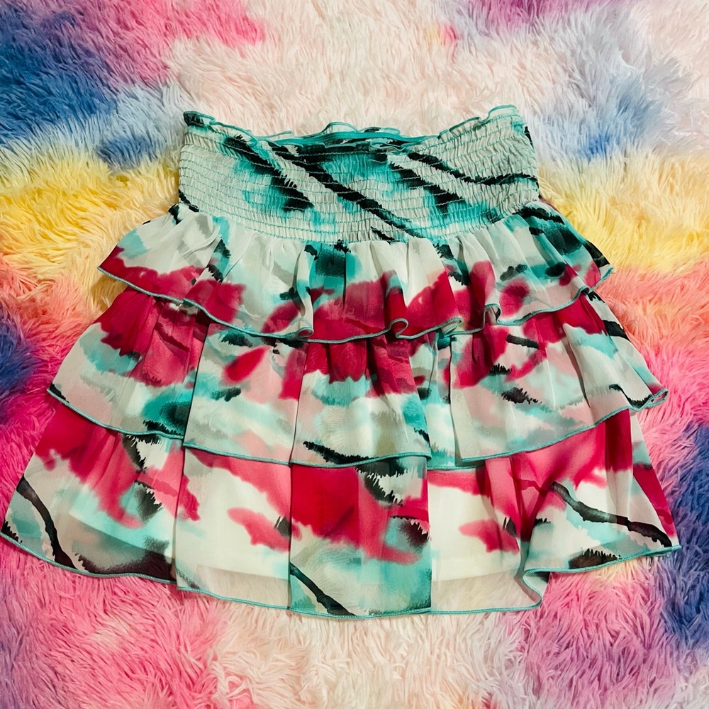 Colorful Ruffled Women's Skirt